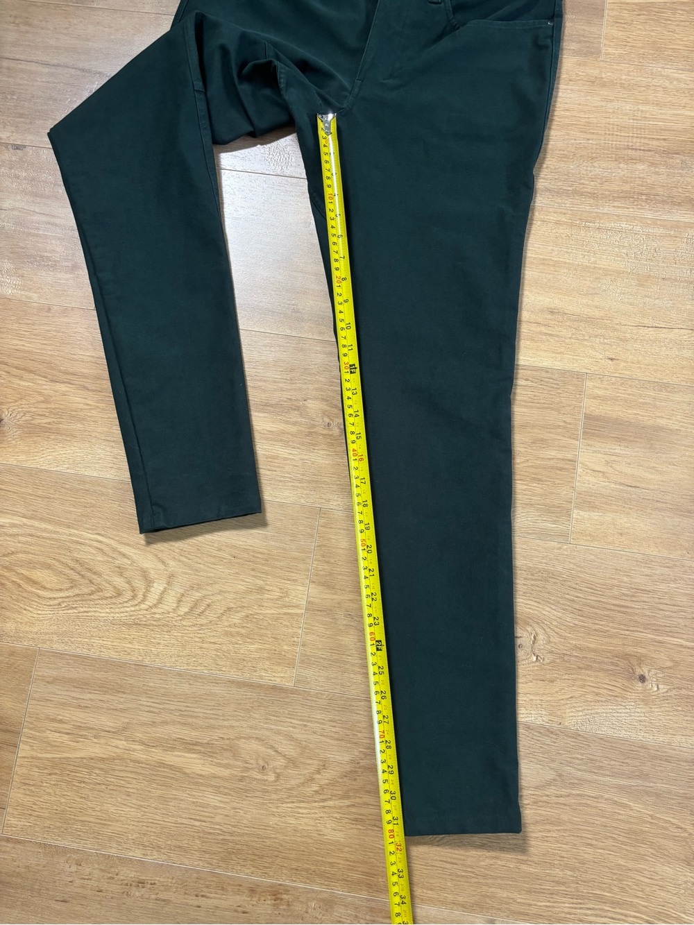 Lululemon ABC Skinny Pant 31 Dark Olive Reflective Cuff Stretch 5 Pocket - Picture 14 of 16